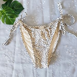 ⭐Juniors High Leg String Bikini Bottom Dot Print